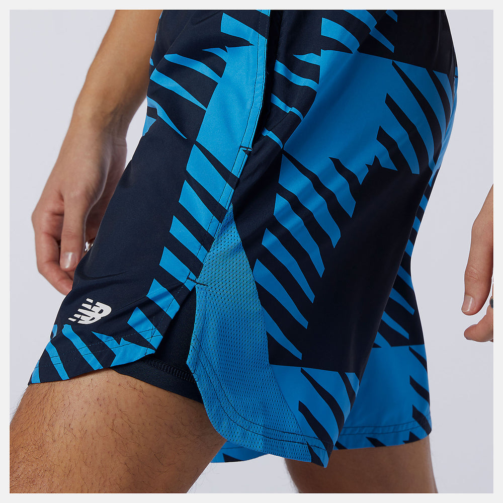 Printed Fast Flight 2 in 1 7 inch Short-Men | New Balance