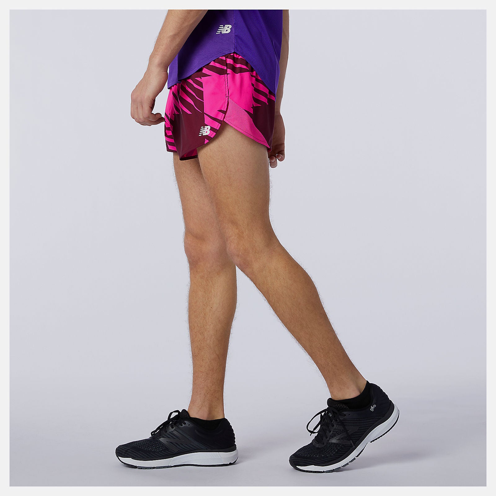 Printed Fast Flight 3 inch Split Short-Men | New Balance
