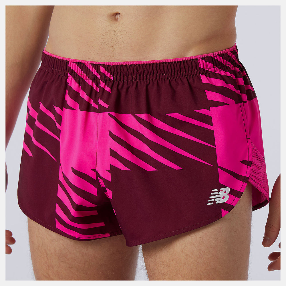 Printed Fast Flight 3 inch Split Short-Men | New Balance