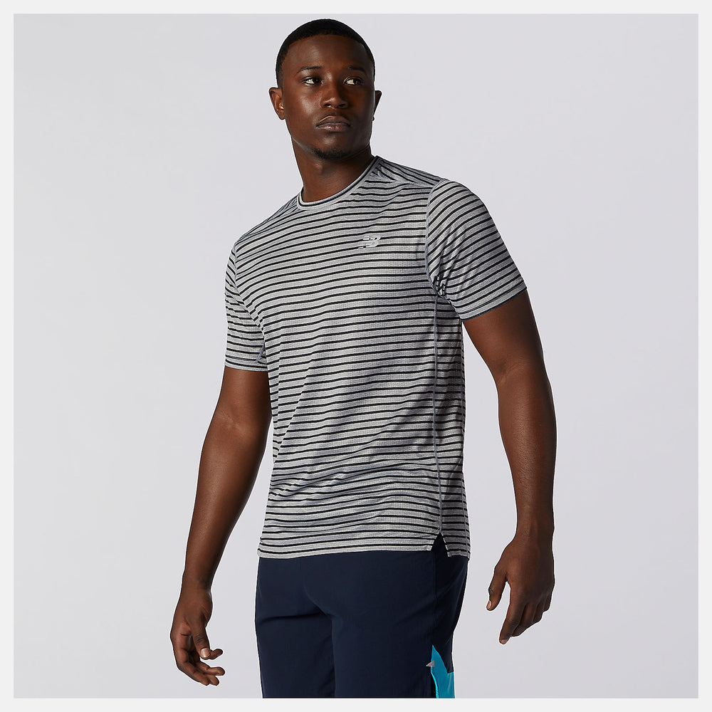 Printed Impact Run Short Sleeve-Men | New Balance