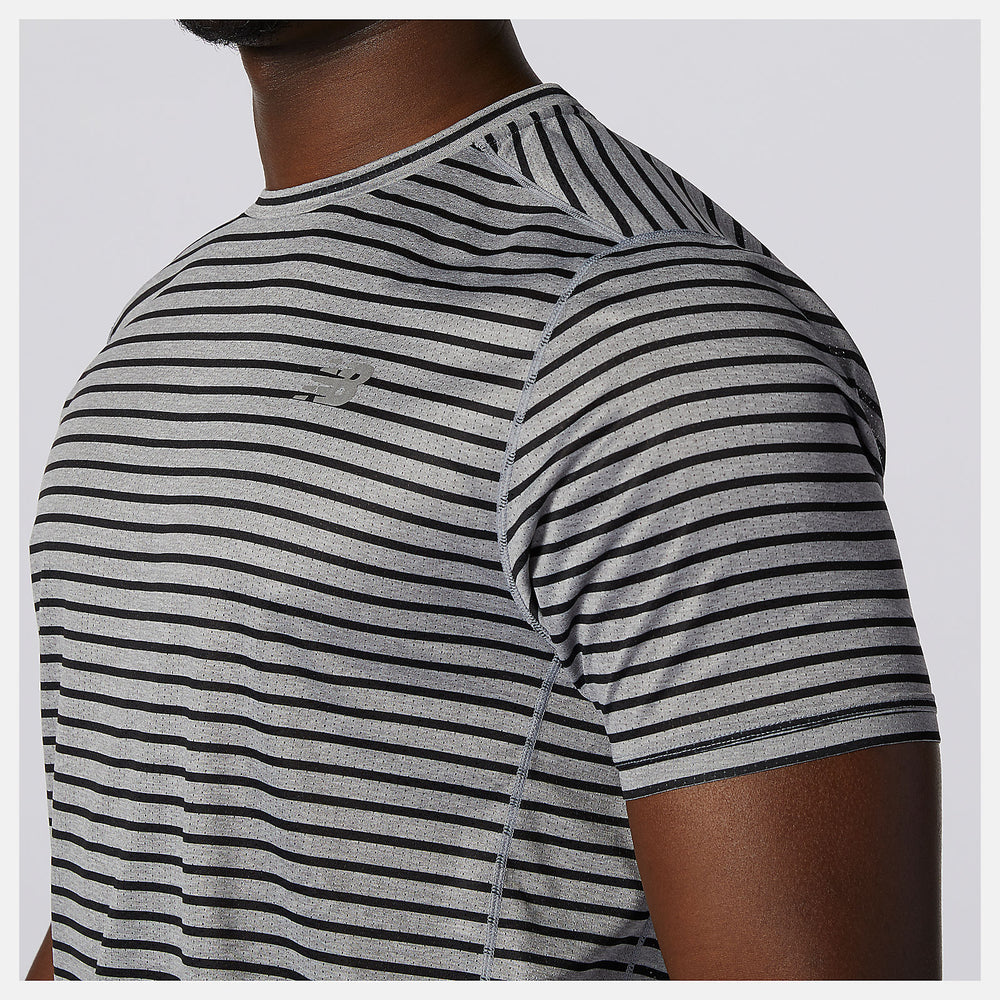 Printed Impact Run Short Sleeve-Men | New Balance