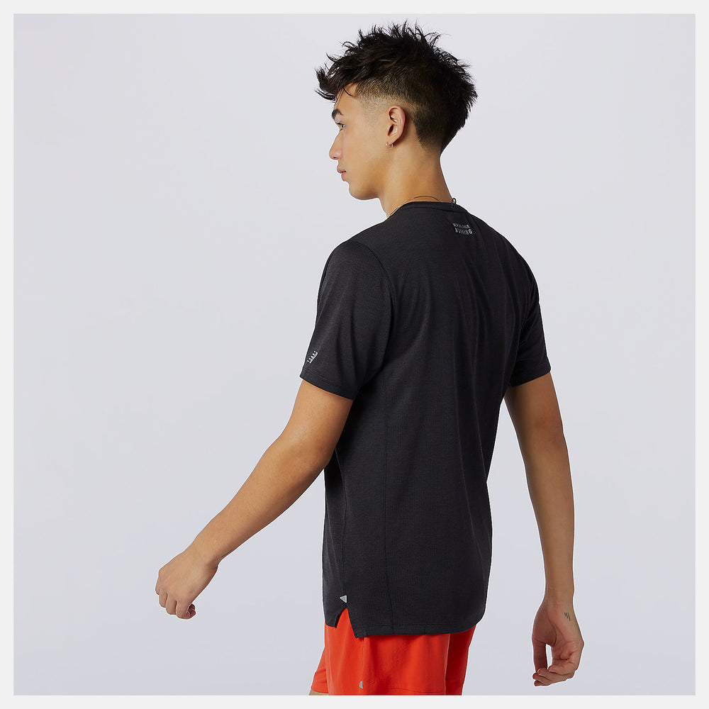 Printed Impact Run Short Sleeve-Men | New Balance