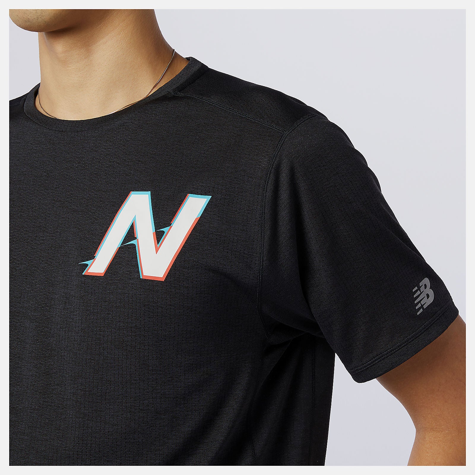 Printed Impact Run Short Sleeve-Men | New Balance