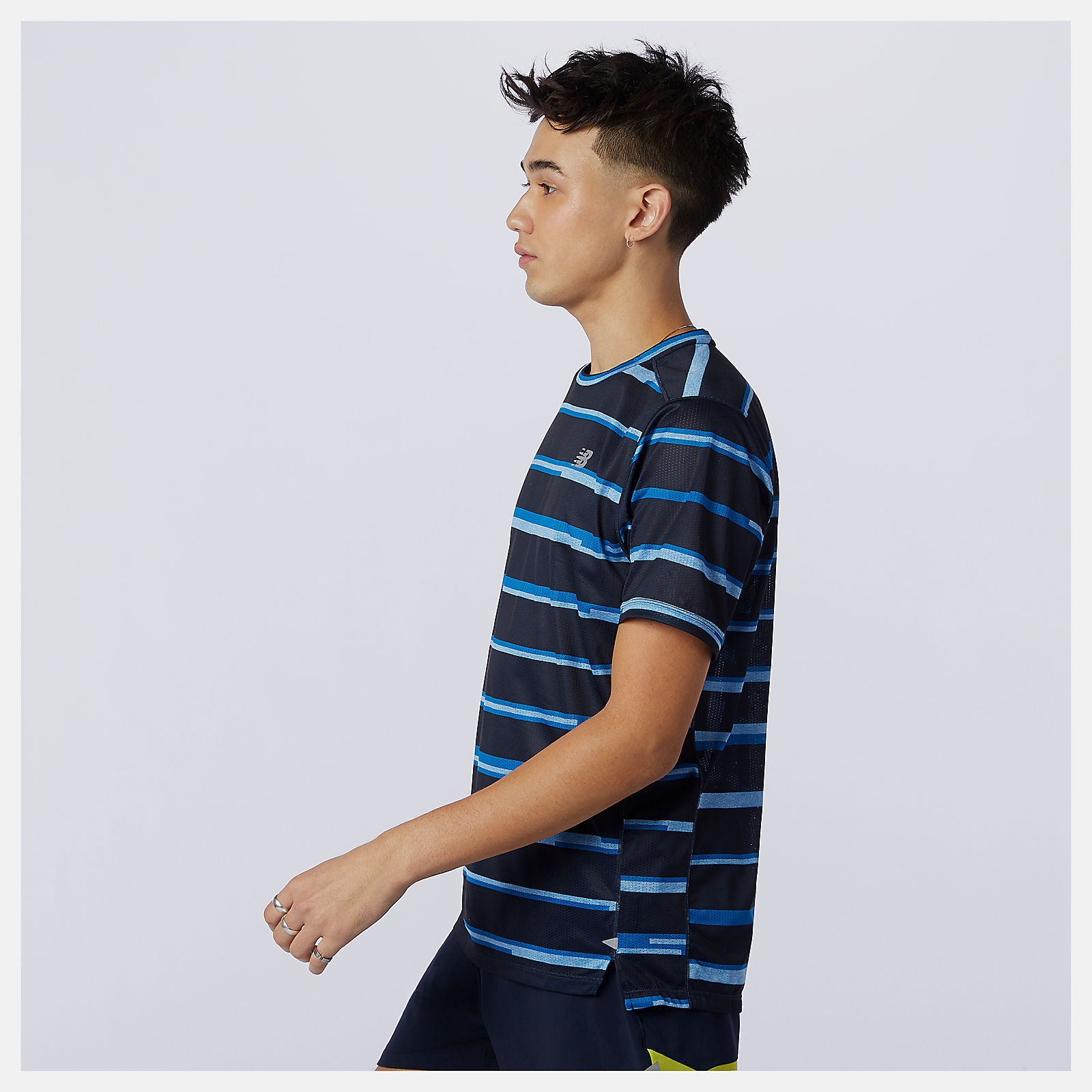 Printed Impact Run Short Sleeve-Men | New Balance