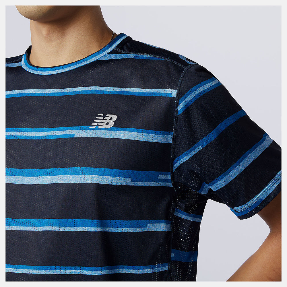 Printed Impact Run Short Sleeve-Men | New Balance