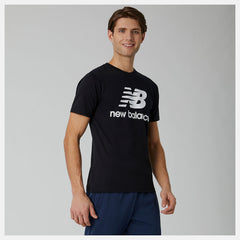 Essentials Stacked Logo Tee-Men | New Balance
