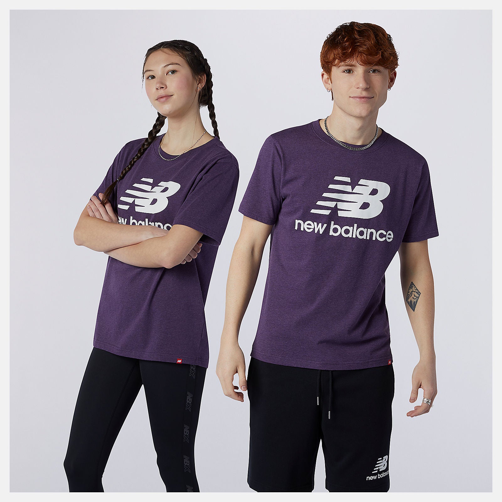 Essentials Stacked Logo Tee-Men | New Balance
