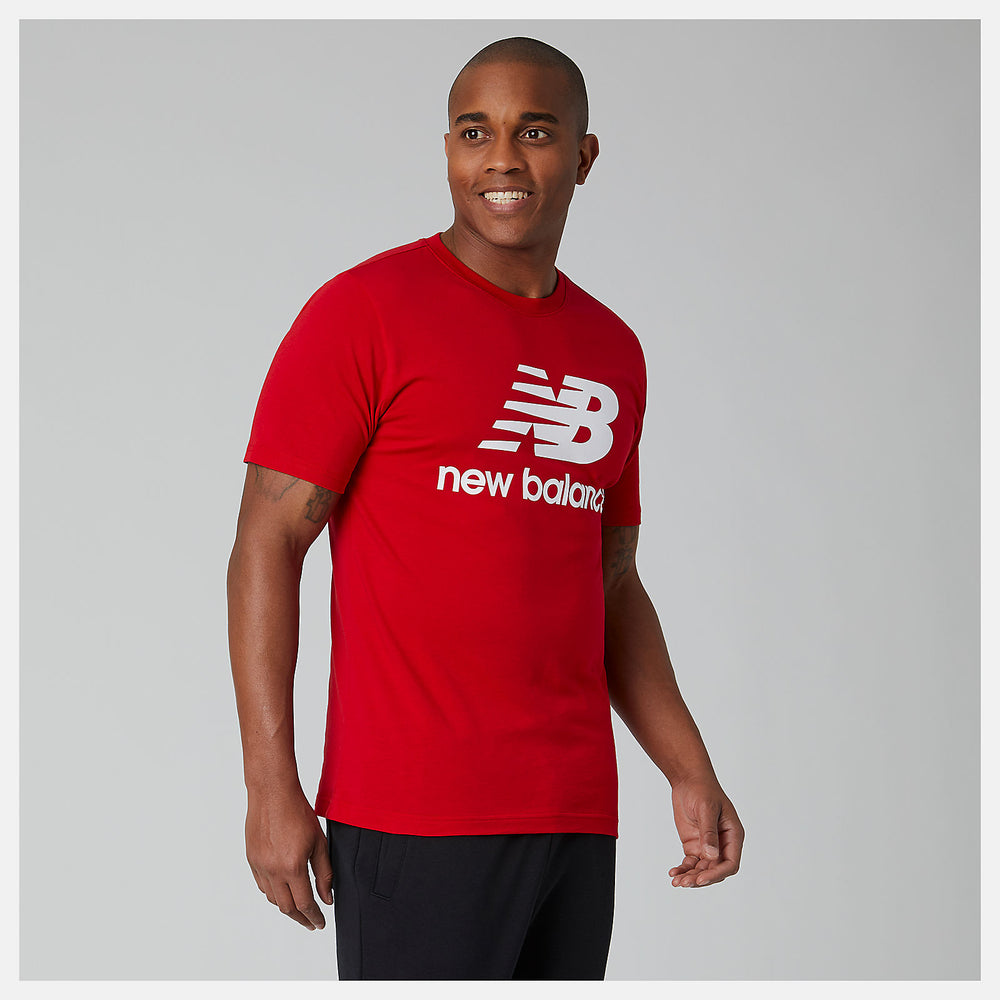 Essentials Stacked Logo Tee-Men | New Balance