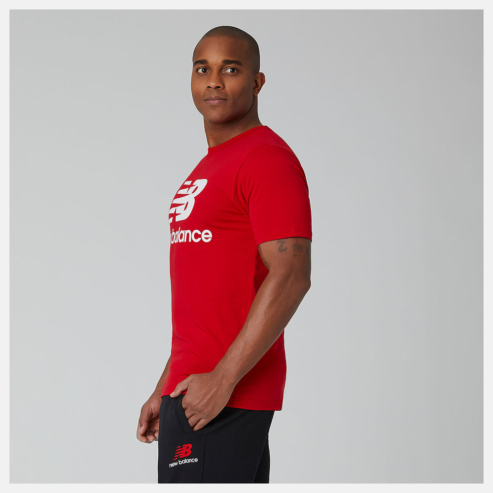 Essentials Stacked Logo Tee-Men | New Balance