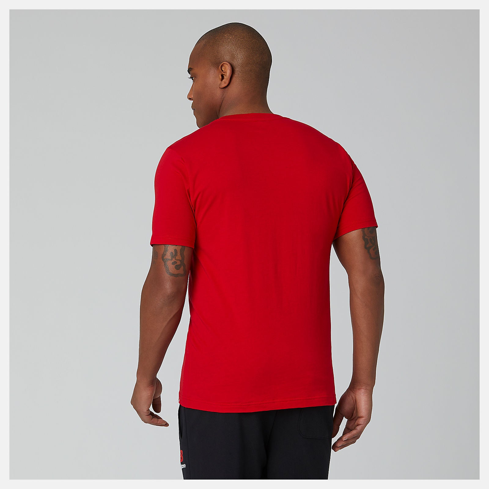 Essentials Stacked Logo Tee-Men | New Balance
