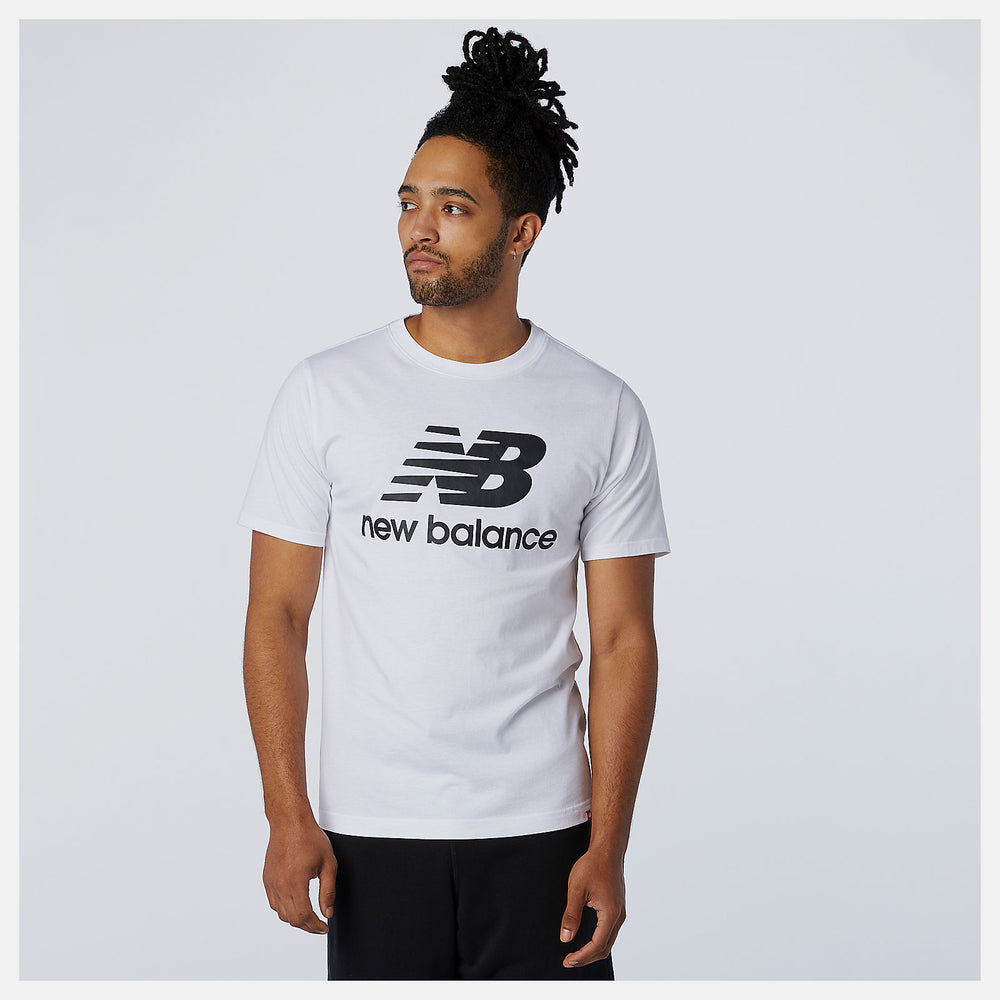 Essentials Stacked Logo Tee-Men | New Balance