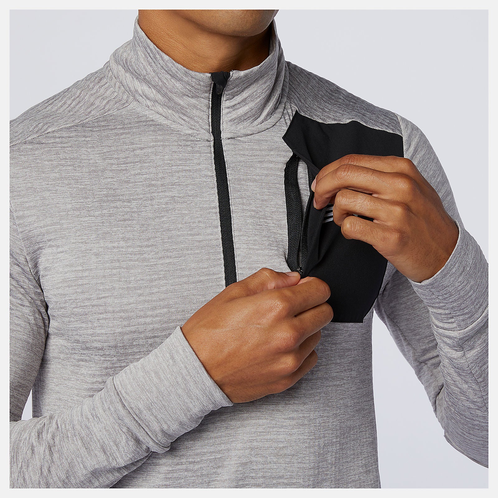 NB Heat Grid Half Zip-Men | New Balance