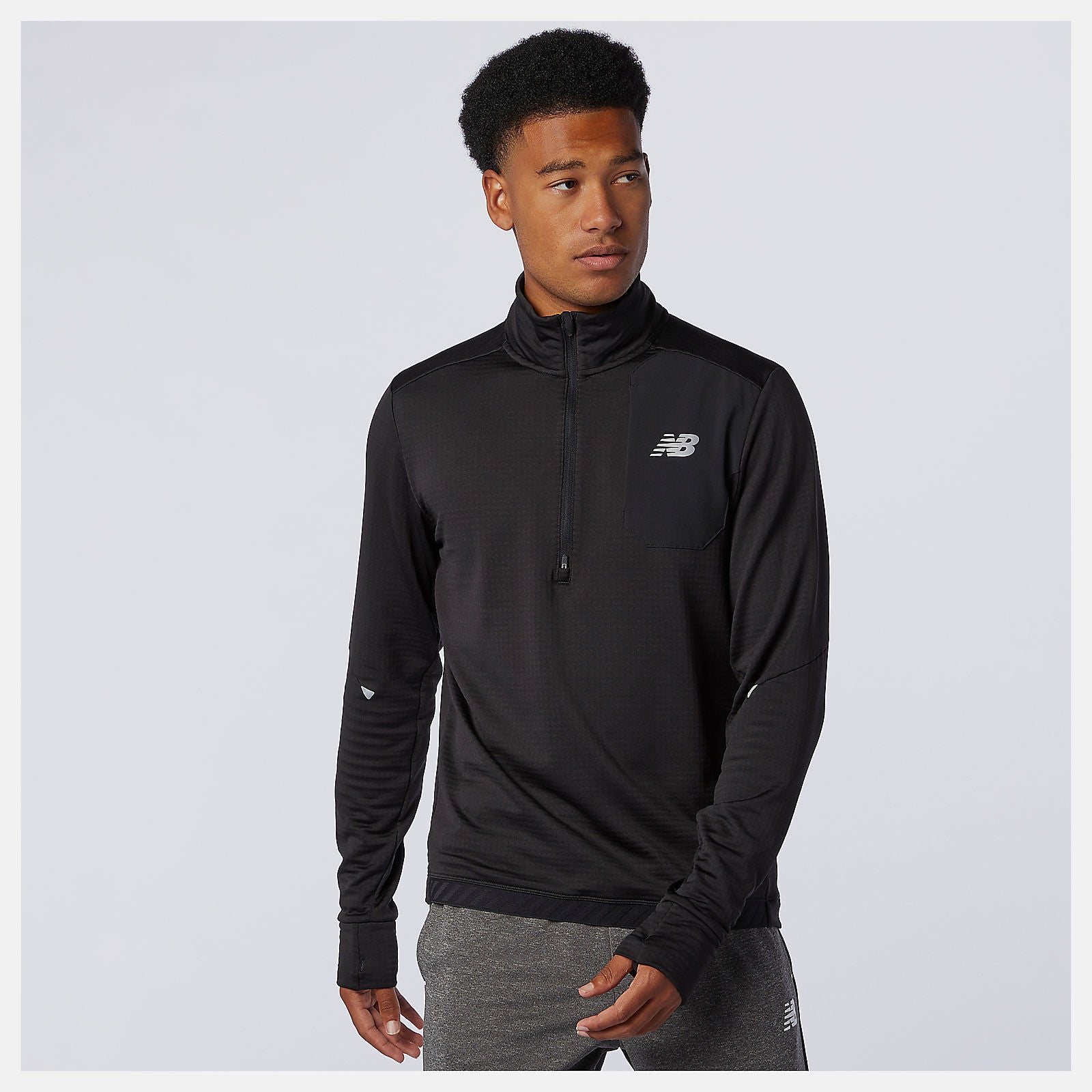NB Heat Grid Half Zip-Men | New Balance