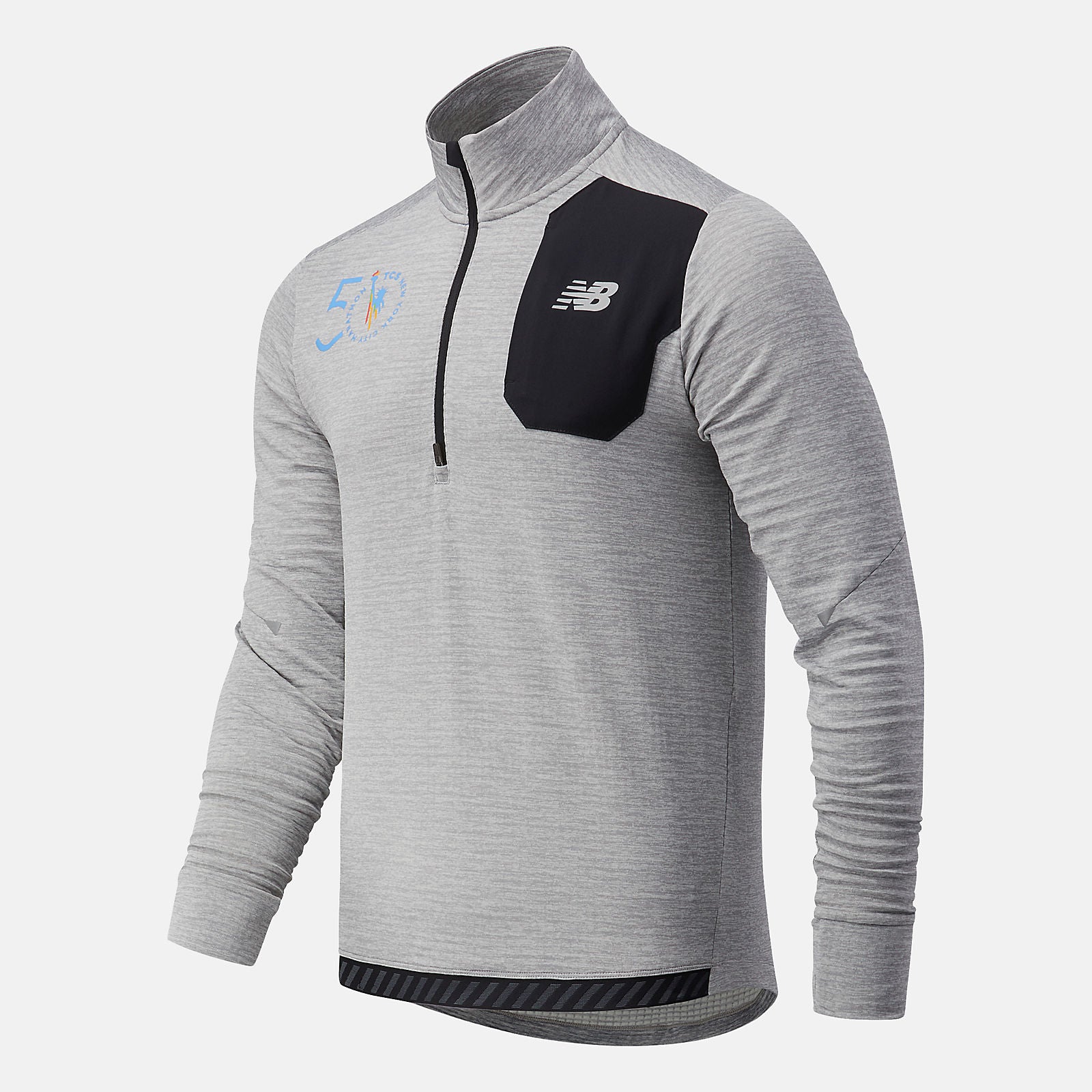 NYC Marathon Impact Run Grid Back Half Zip-Men | New Balance