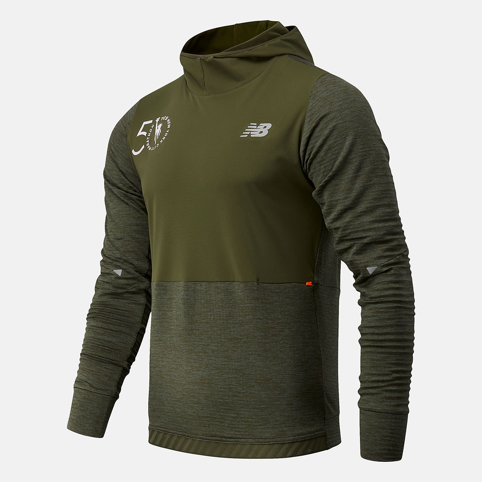 NYC Marathon Impact Run Grid Back Hoodie-Men | New Balance