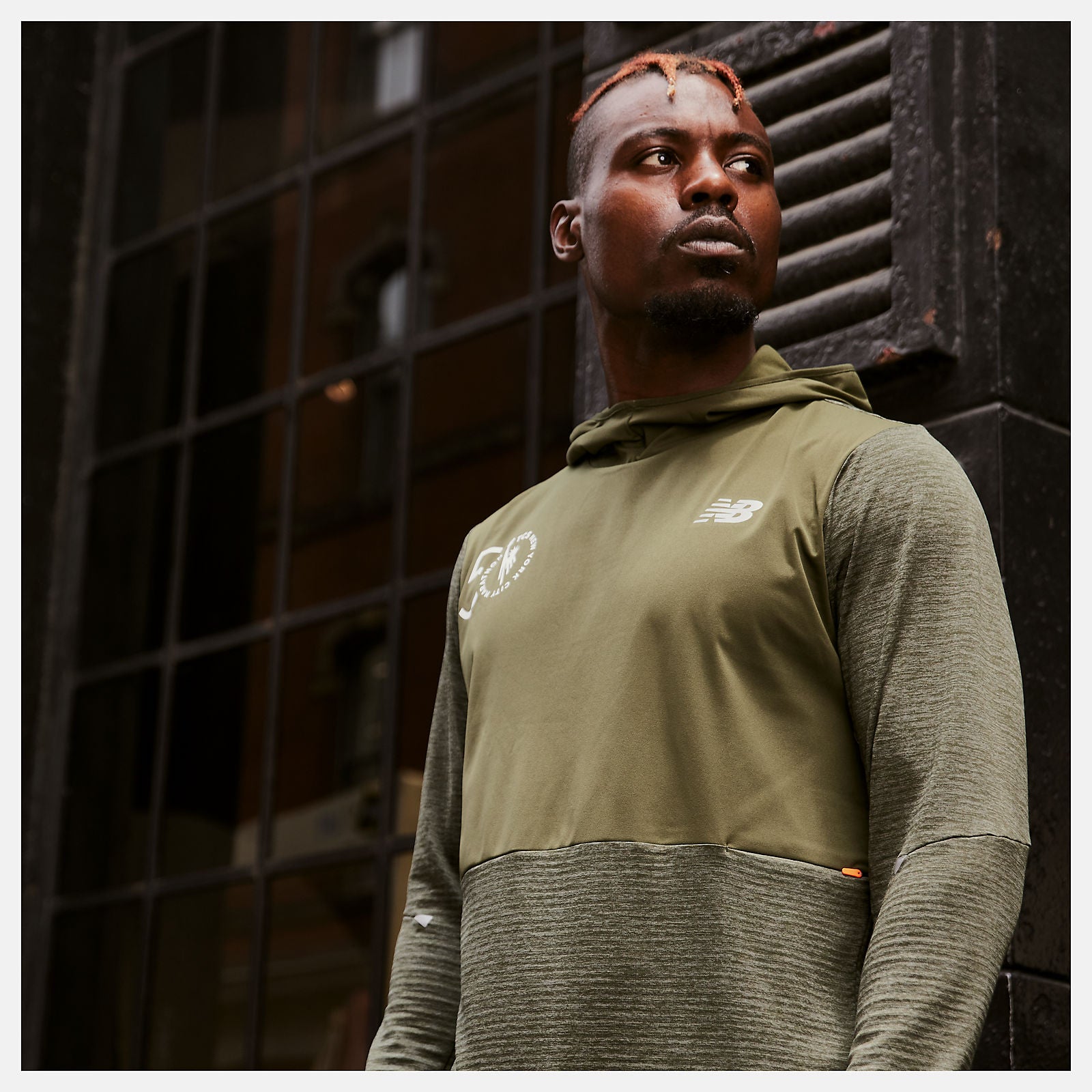 NYC Marathon Impact Run Grid Back Hoodie-Men | New Balance