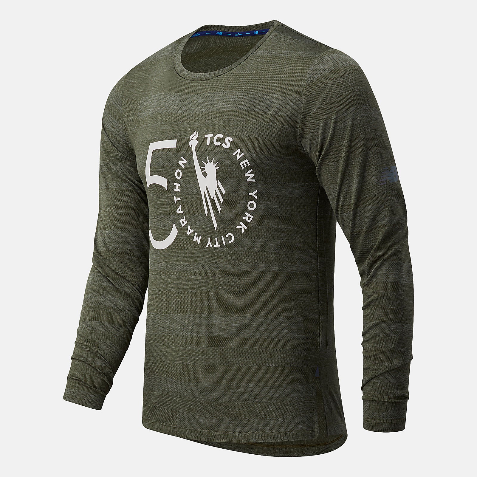 NYC Marathon Q Speed Fuel Jacquard Long Sleeve-Men | New Balance
