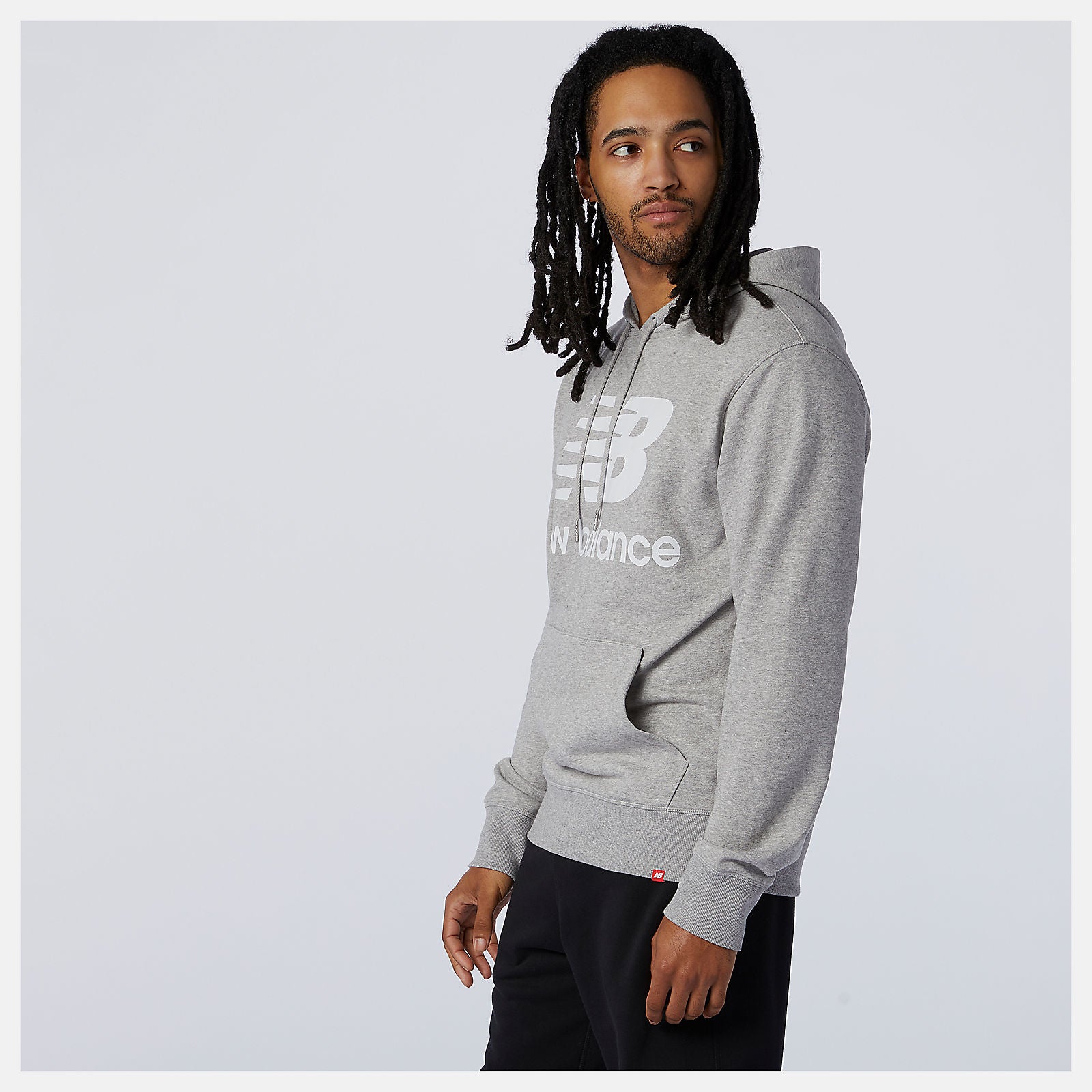 NB Essentials Stacked Logo Po Hoodie-Men | New Balance