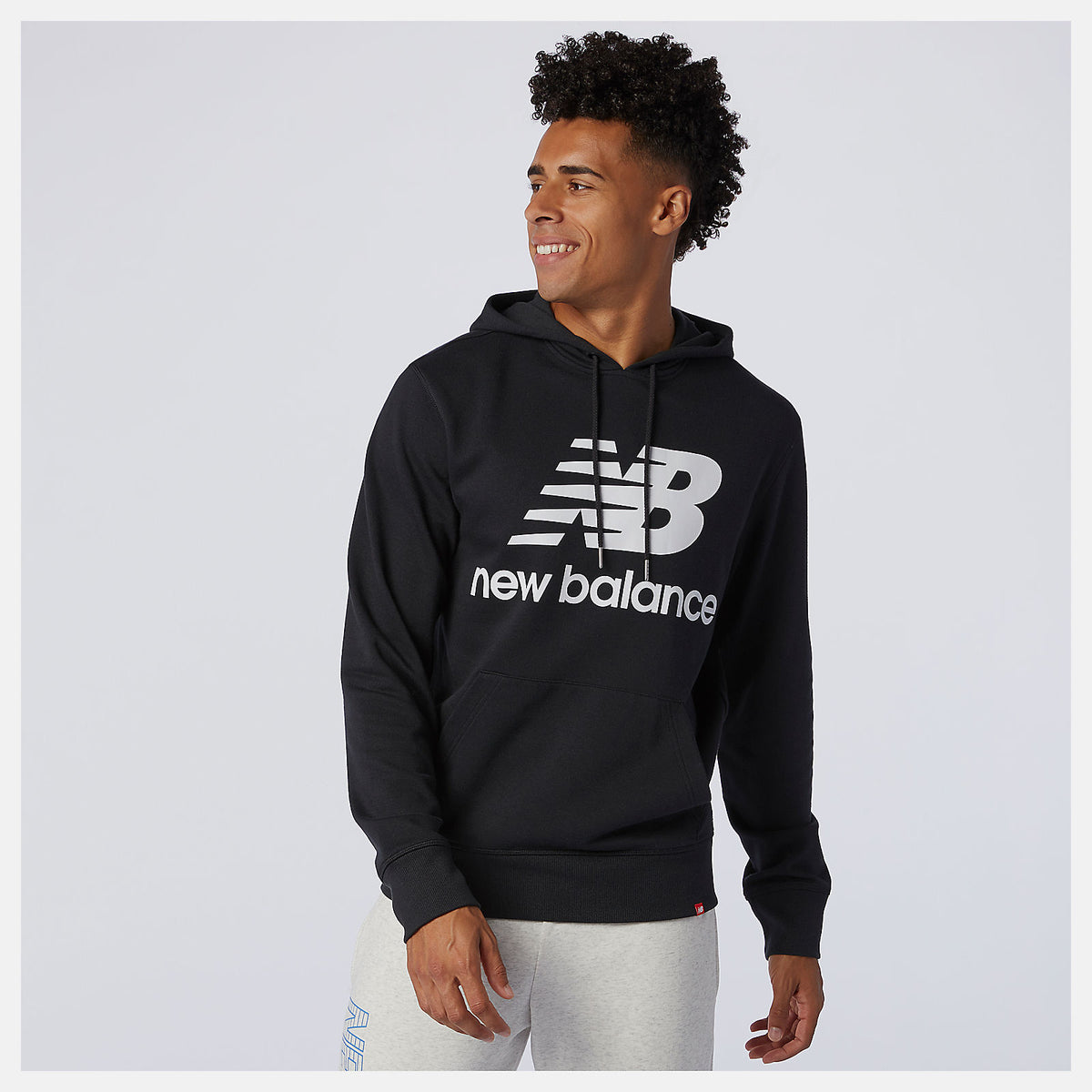 NB Essentials Stacked Logo Po Hoodie-Men | New Balance