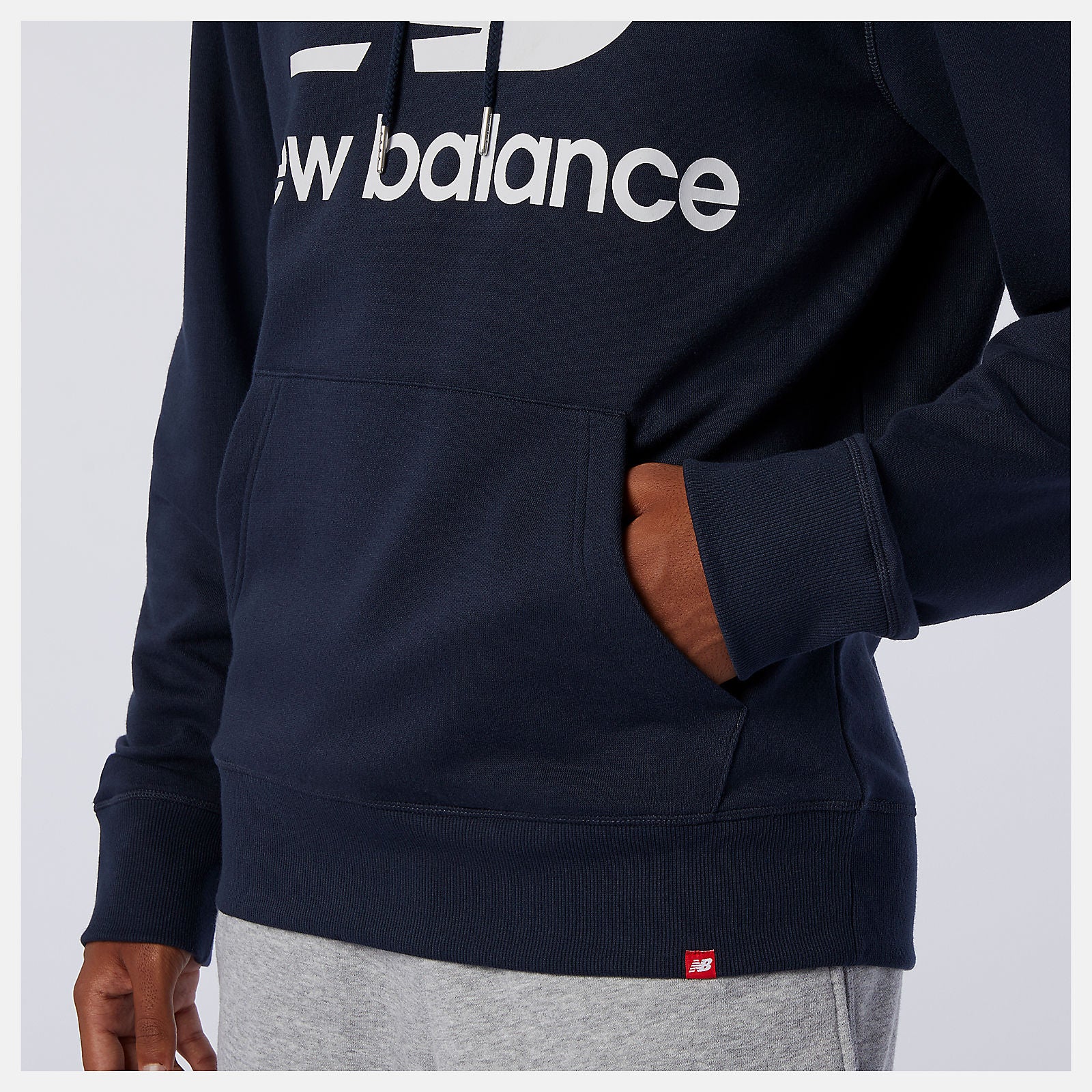 NB Essentials Stacked Logo Po Hoodie-Men | New Balance