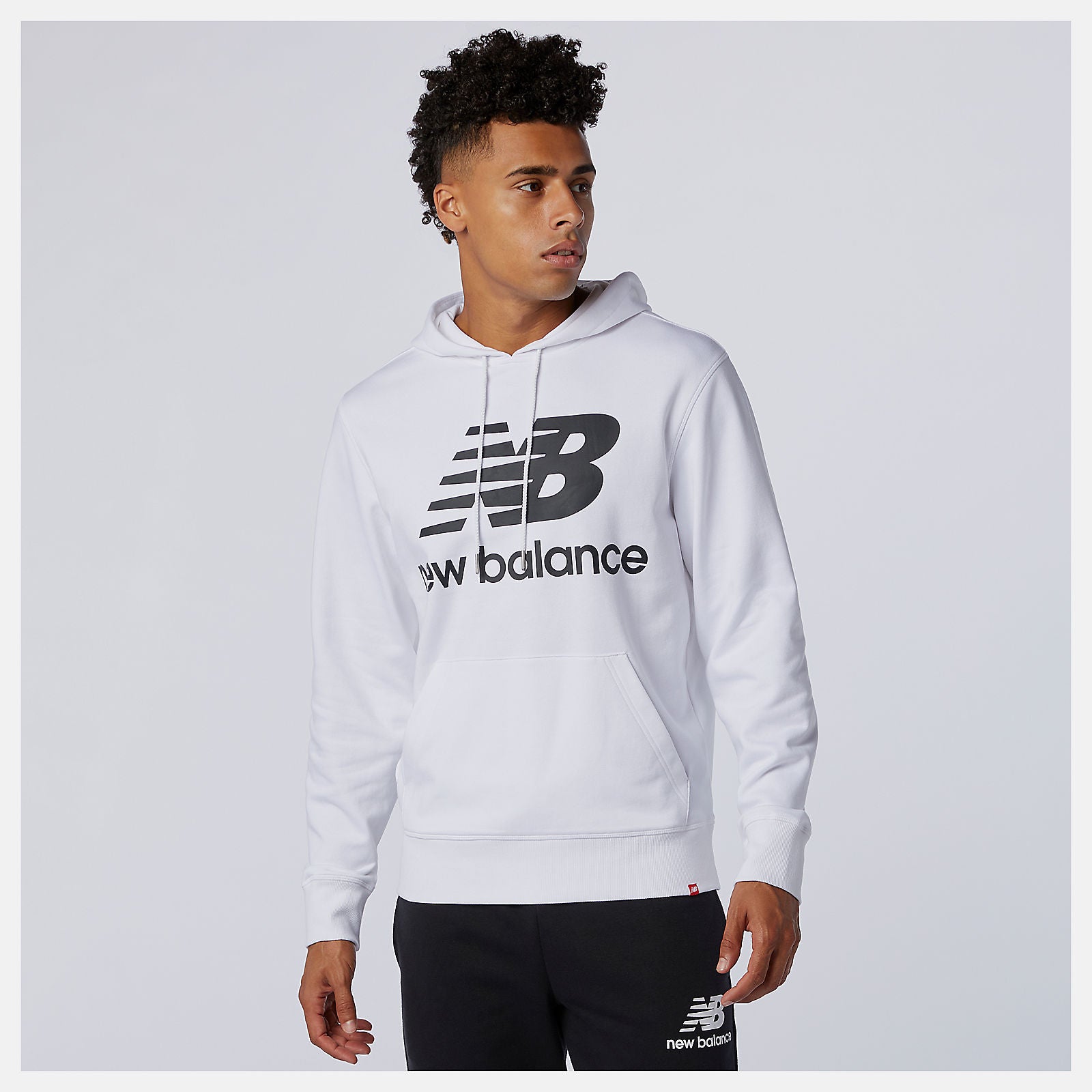 NB Essentials Stacked Logo Po Hoodie-Men | New Balance