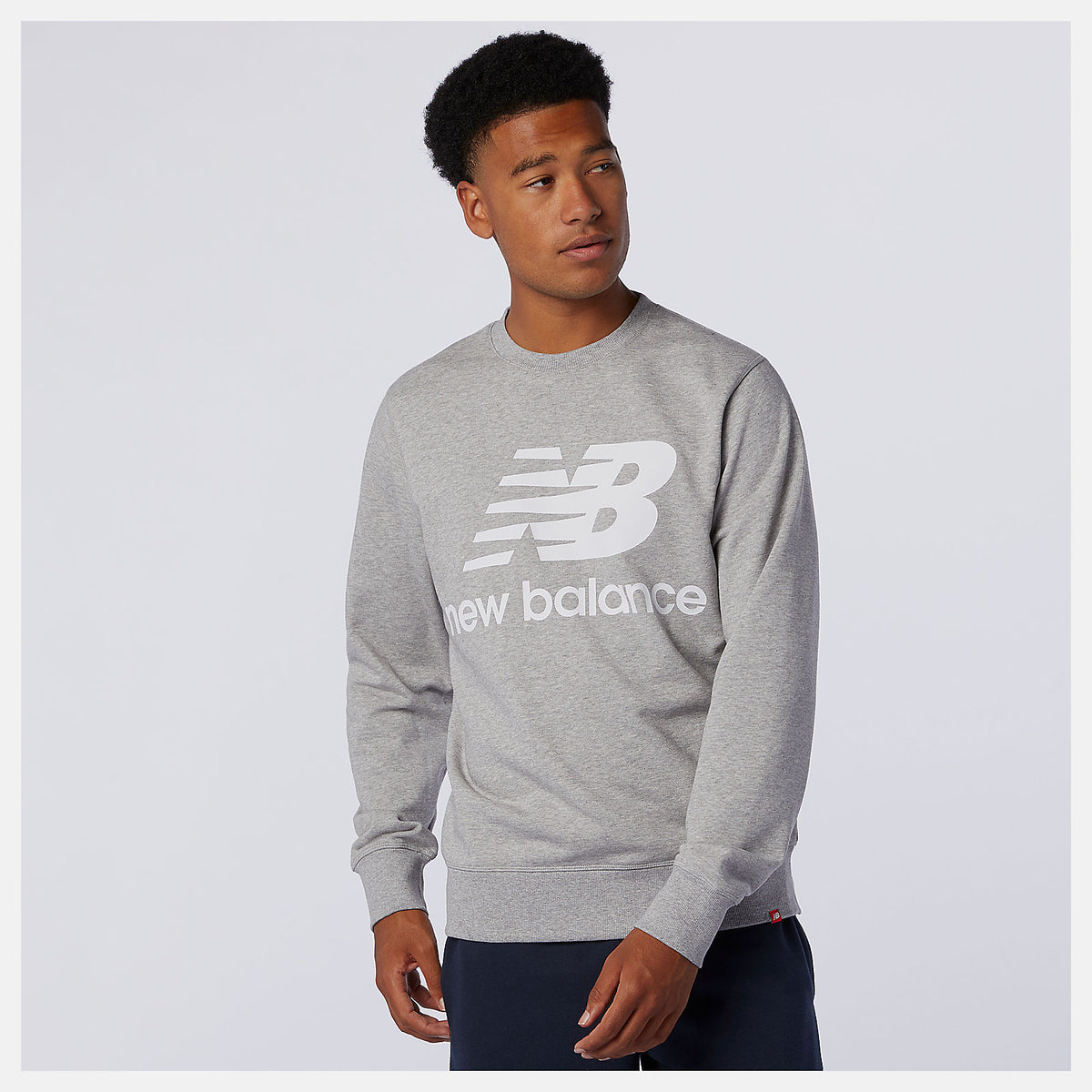 NB Essentials Stacked Logo Crew-Men | New Balance