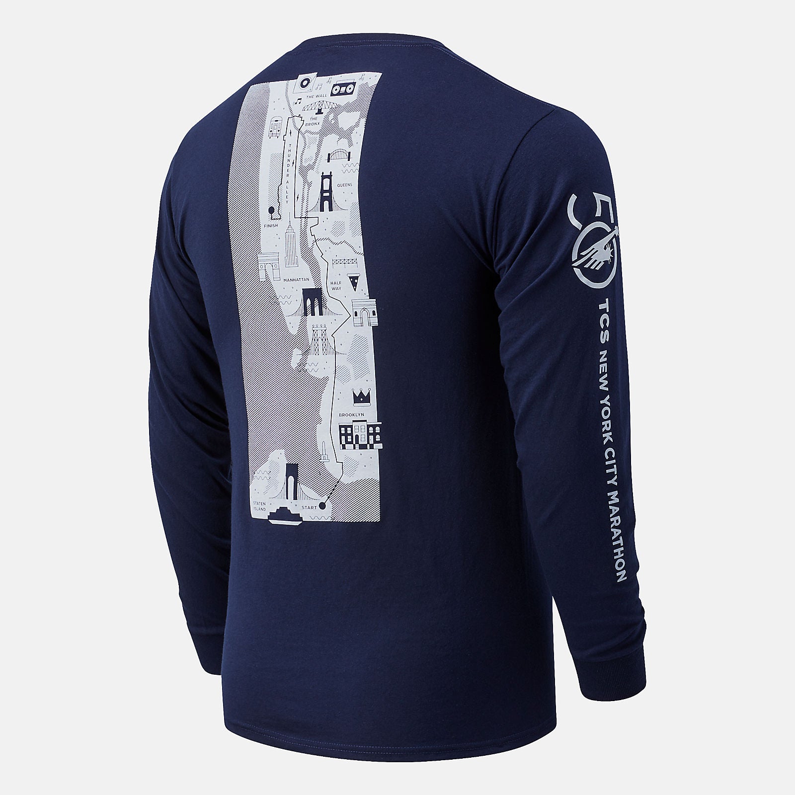 NYC Marathon Map Long Sleeve-Men | New Balance