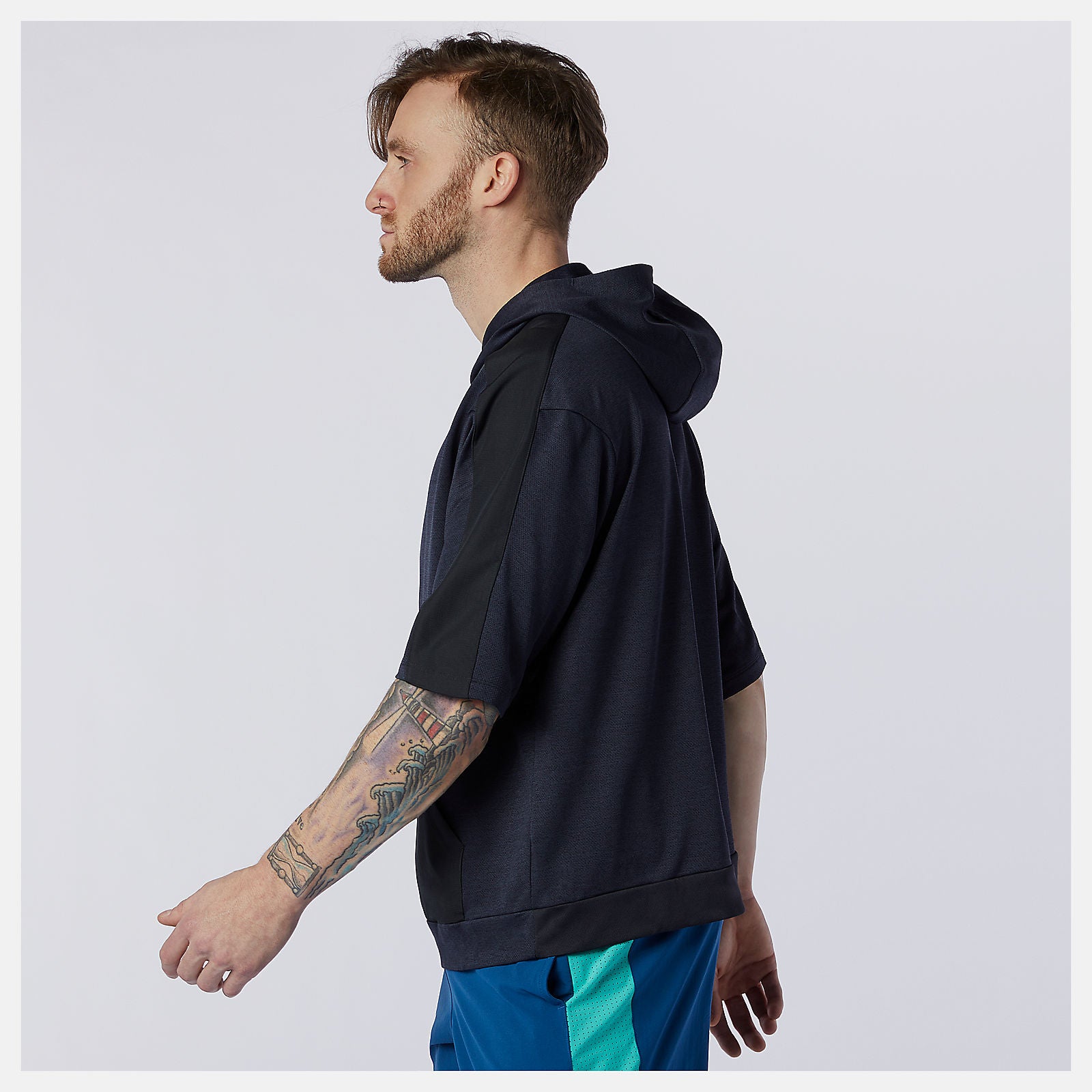 Tenacity Lightweight Knit Short Sleeve Hoodie-Men | New Balance