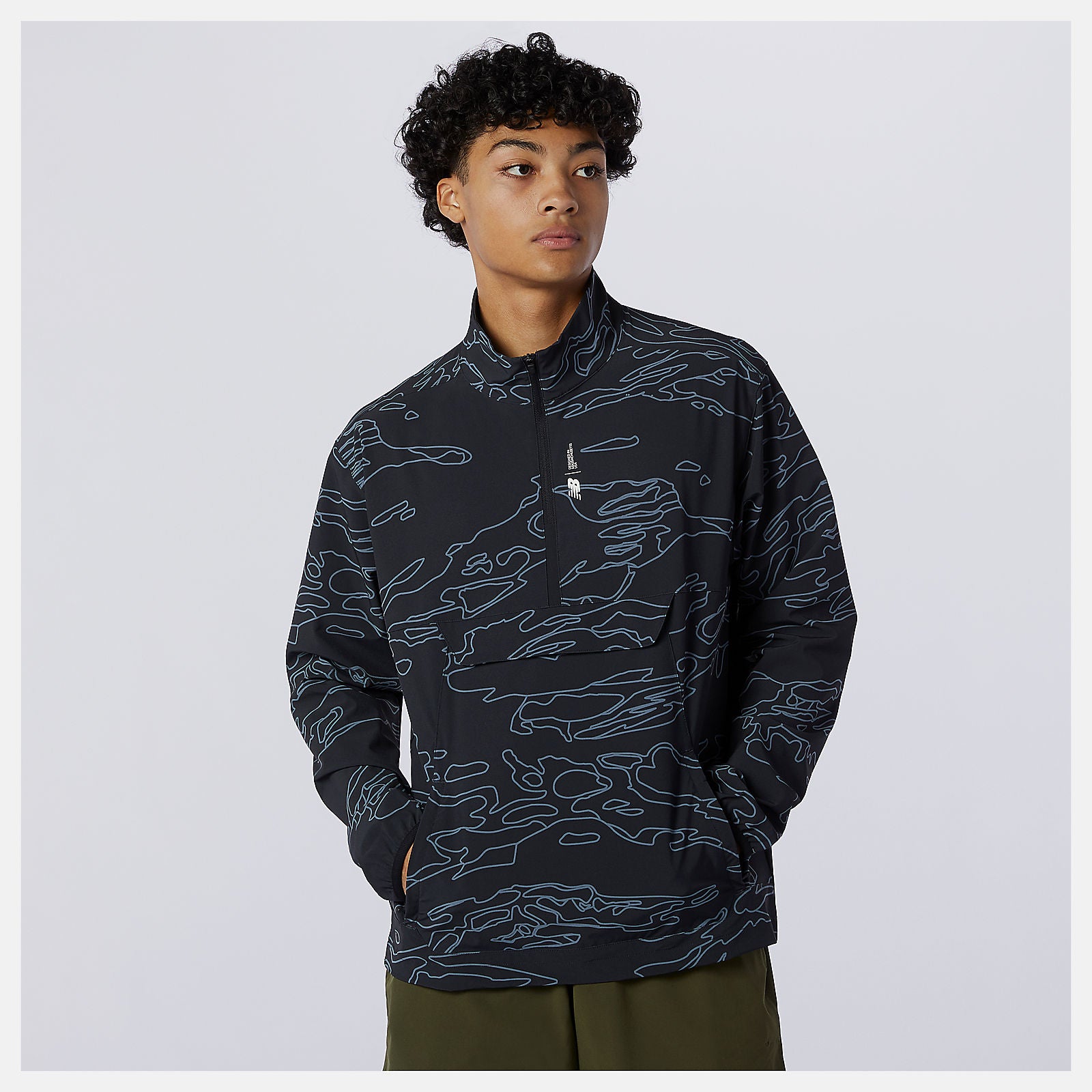 Fortitech Printed Woven Pullover-Men | New Balance