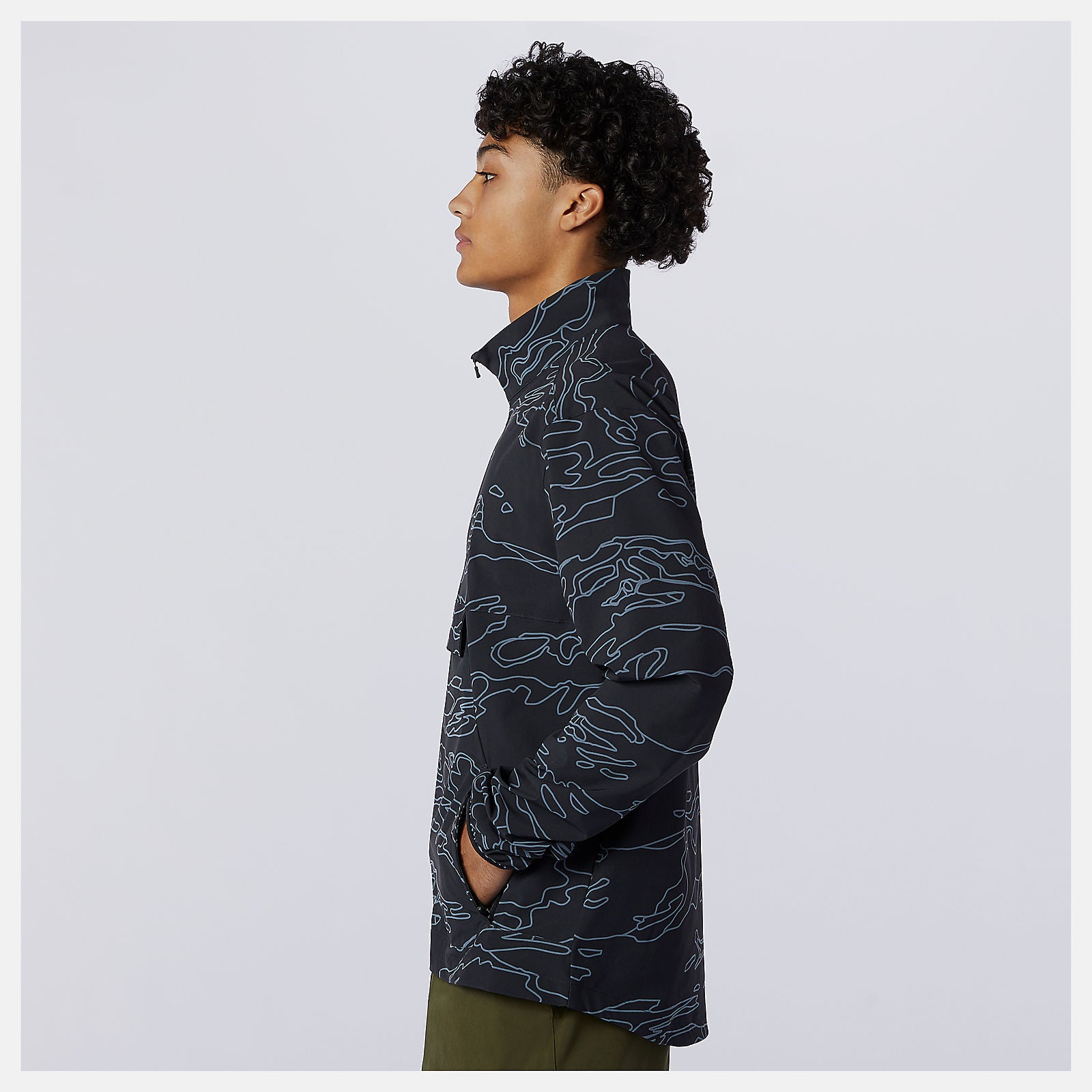 Fortitech Printed Woven Pullover-Men | New Balance