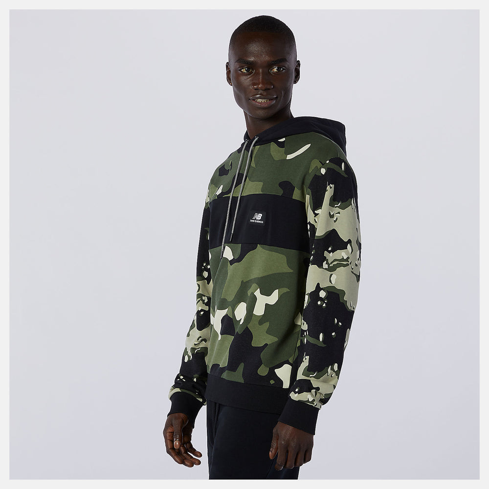NB Essentials Fleece Camo Hoodie-Men | New Balance