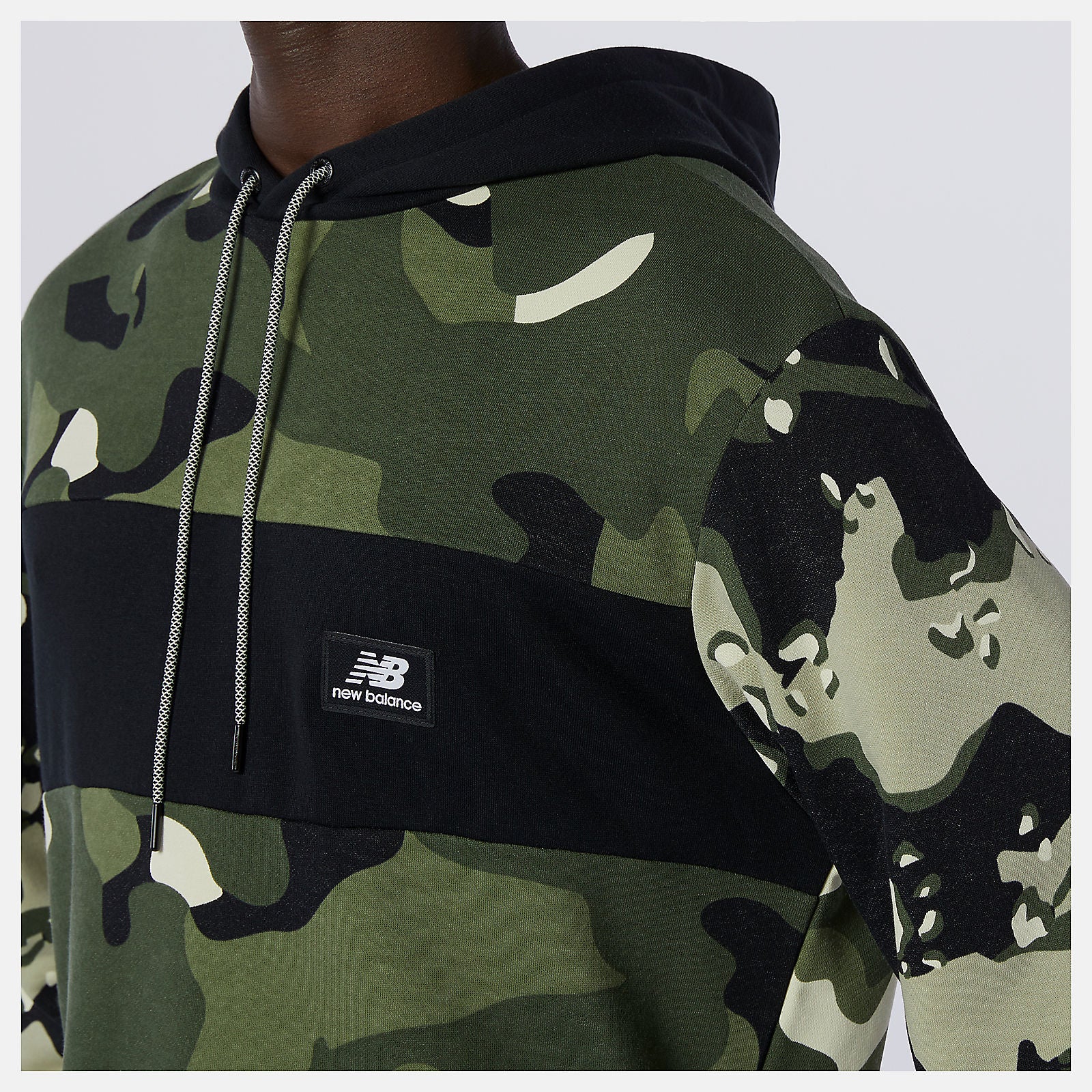 NB Essentials Fleece Camo Hoodie-Men | New Balance