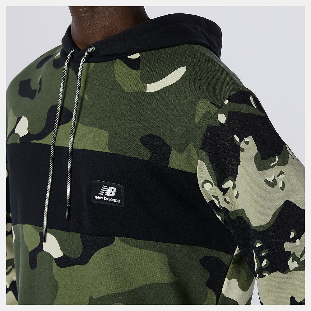 NB Essentials Fleece Camo Hoodie-Men | New Balance