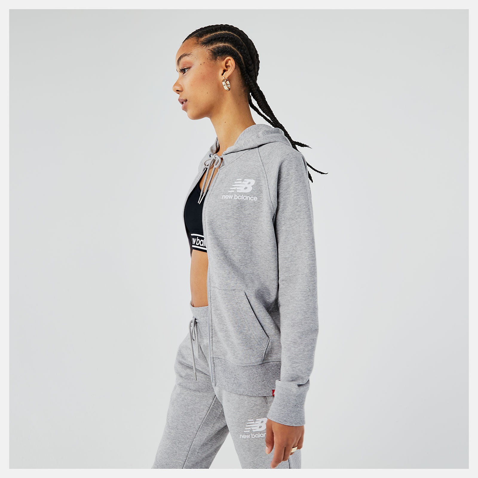 Essentials FZ Hoodie-Women | New Balance