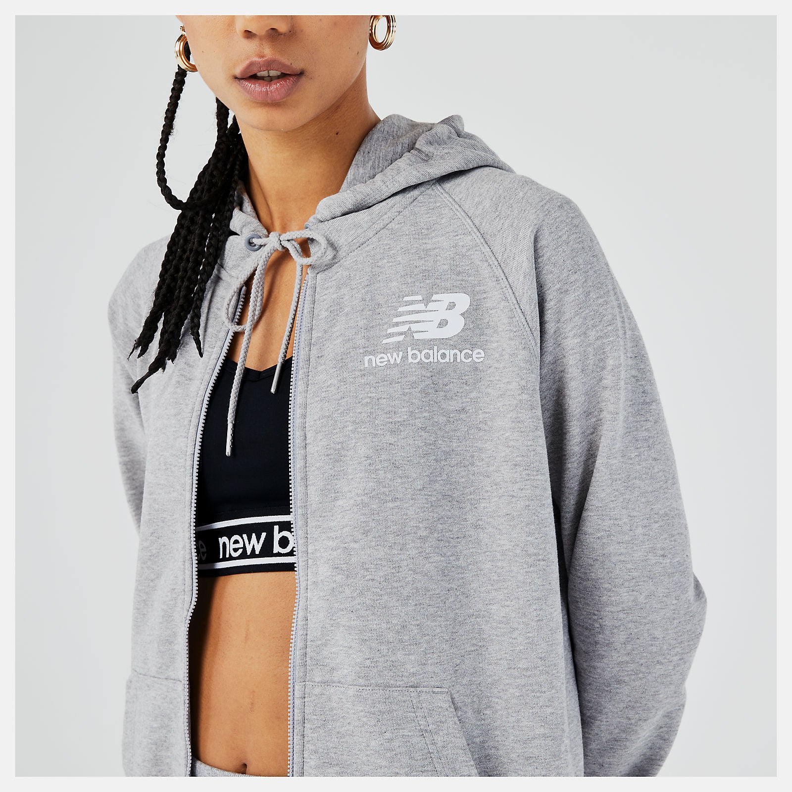 Essentials FZ Hoodie-Women | New Balance