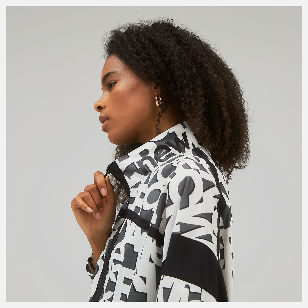 Relentless Printed Woven Jacket-Women | New Balance