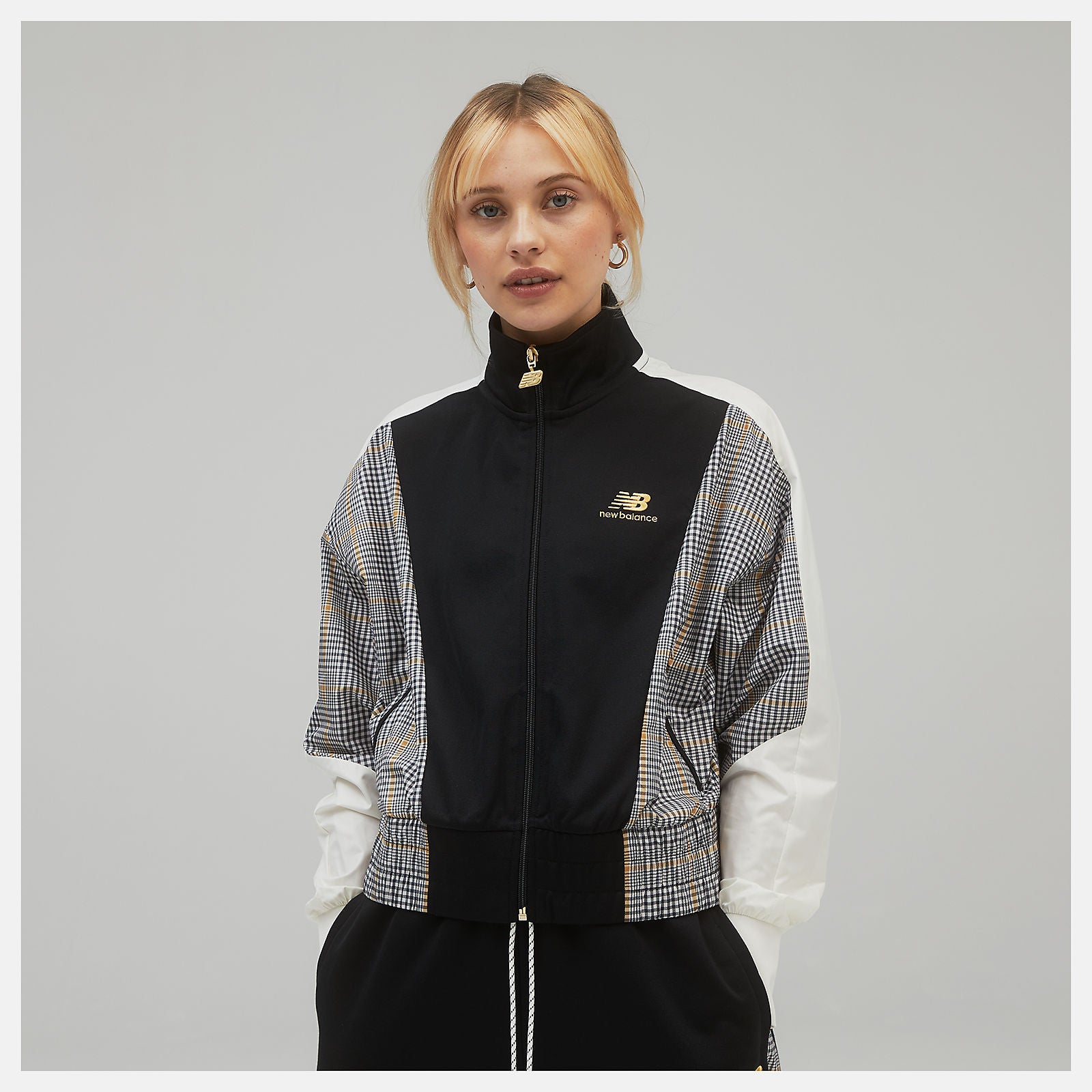 NB Athletics Higher Learning Stripe Track Jacket-Women | New Balance