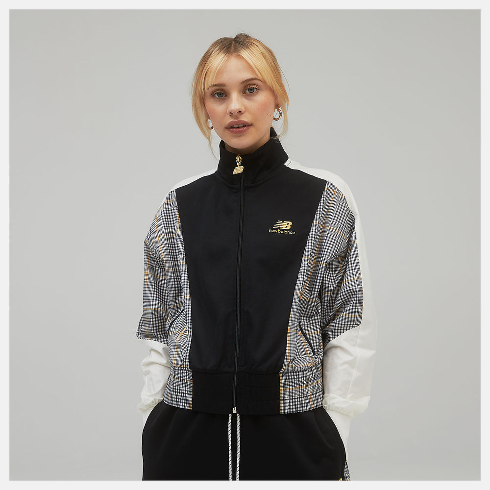NB Athletics Higher Learning Stripe Track Jacket-Women | New Balance