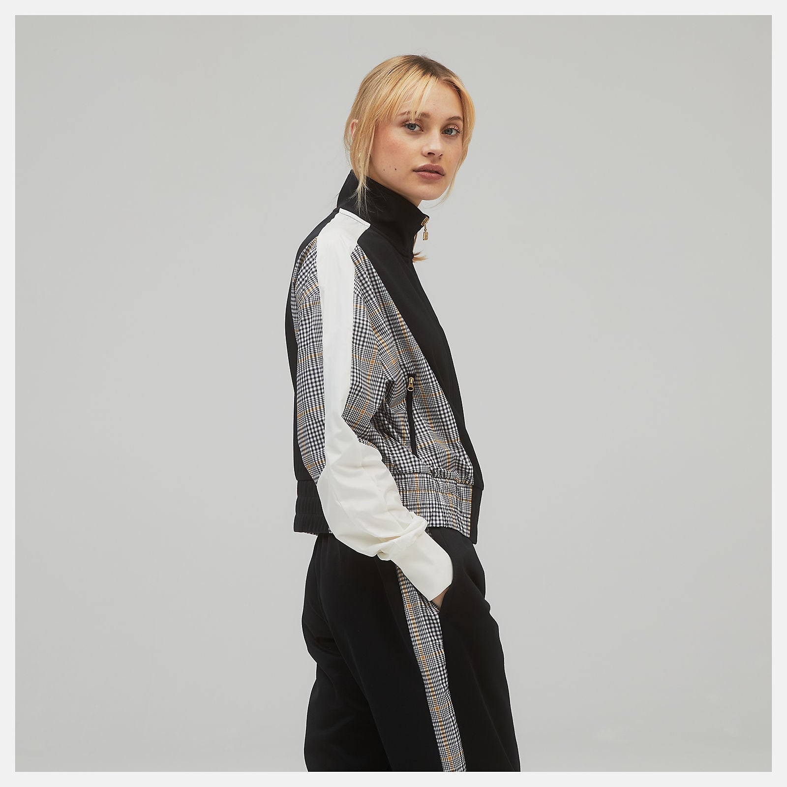 NB Athletics Higher Learning Stripe Track Jacket-Women | New Balance