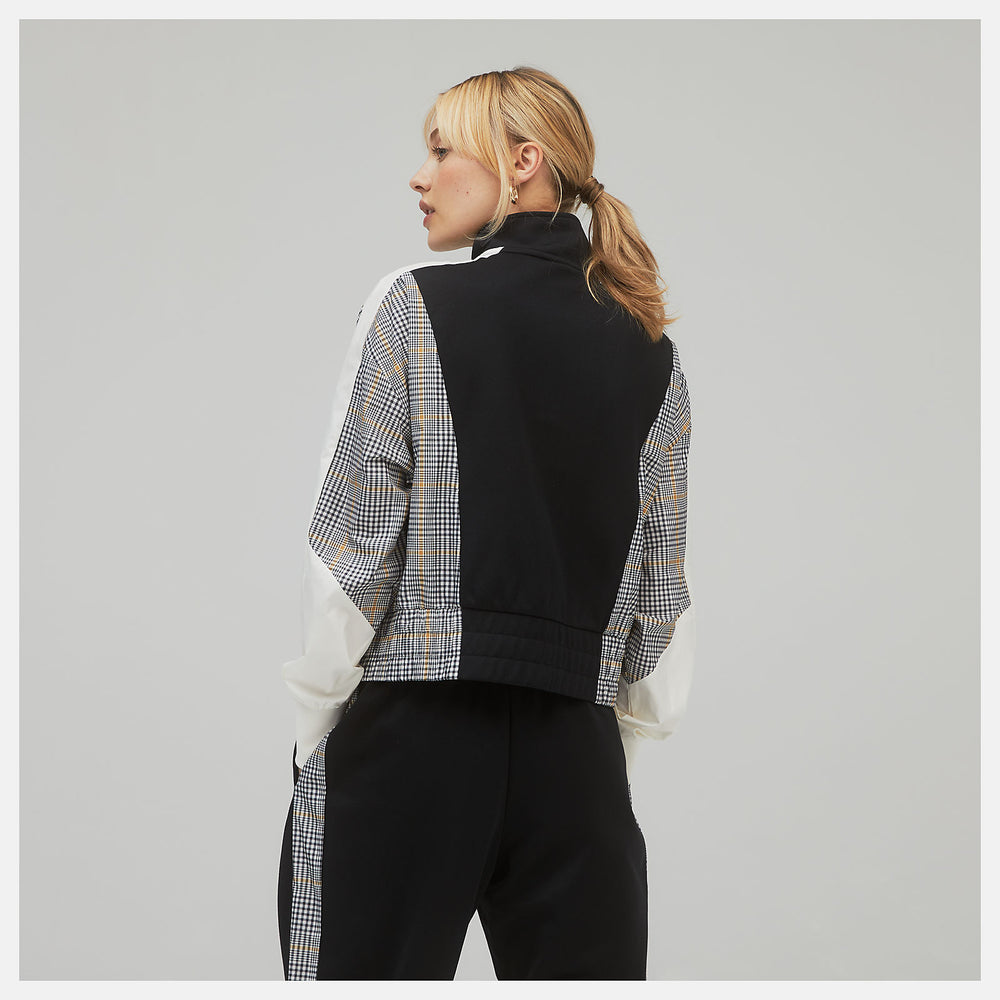 NB Athletics Higher Learning Stripe Track Jacket-Women | New Balance