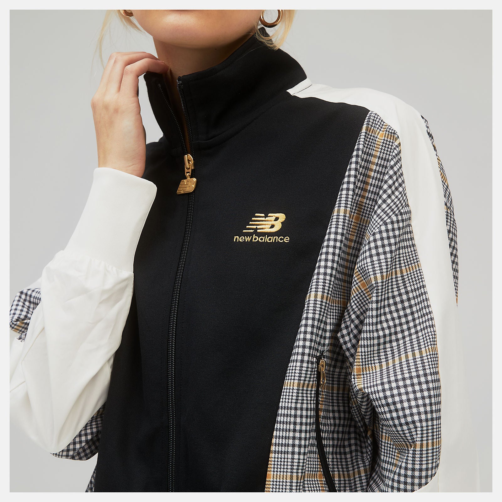 NB Athletics Higher Learning Stripe Track Jacket-Women | New Balance