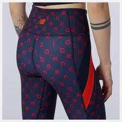 Transform 7/8 NBSleek Printed Tight-Women | New Balance