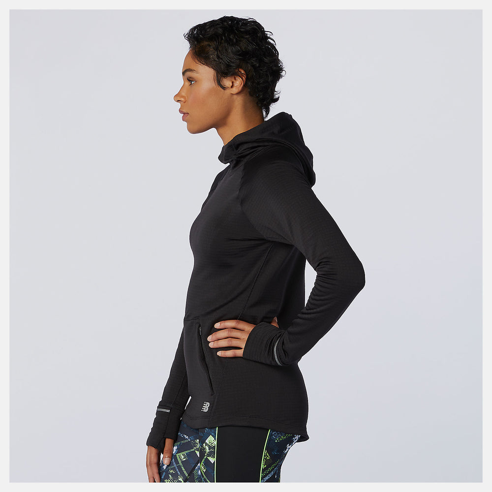 NB Heat Grid Hoodie-Women | New Balance