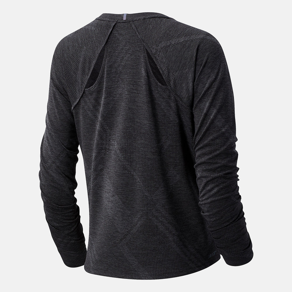 NYC Marathon Q Speed Fuel Jacquard Long Sleeve-Women | New Balance