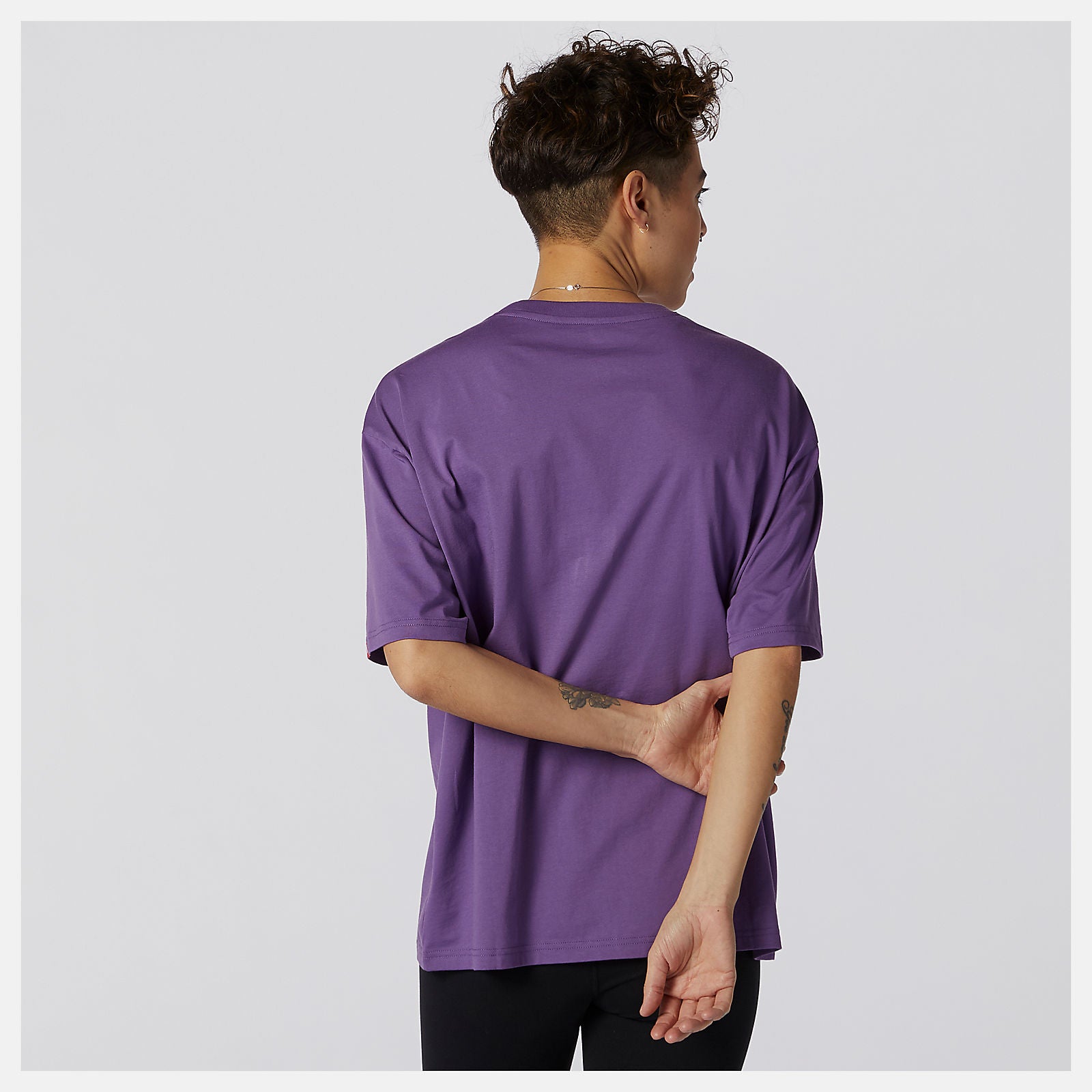 NB Essentials Stacked Logo Tee-Women | New Balance