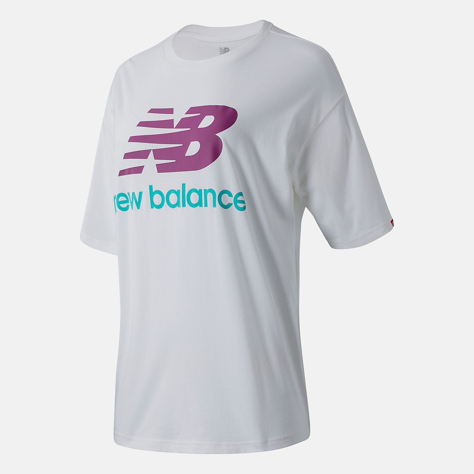 NB Essentials Stacked Logo Tee-Women | New Balance