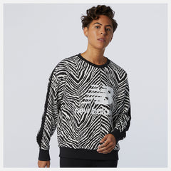NB Athletics AOP Animal Print Crew-Women | New Balance