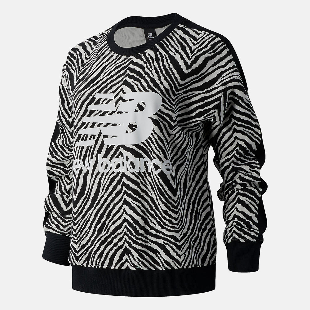 NB Athletics AOP Animal Print Crew-Women | New Balance