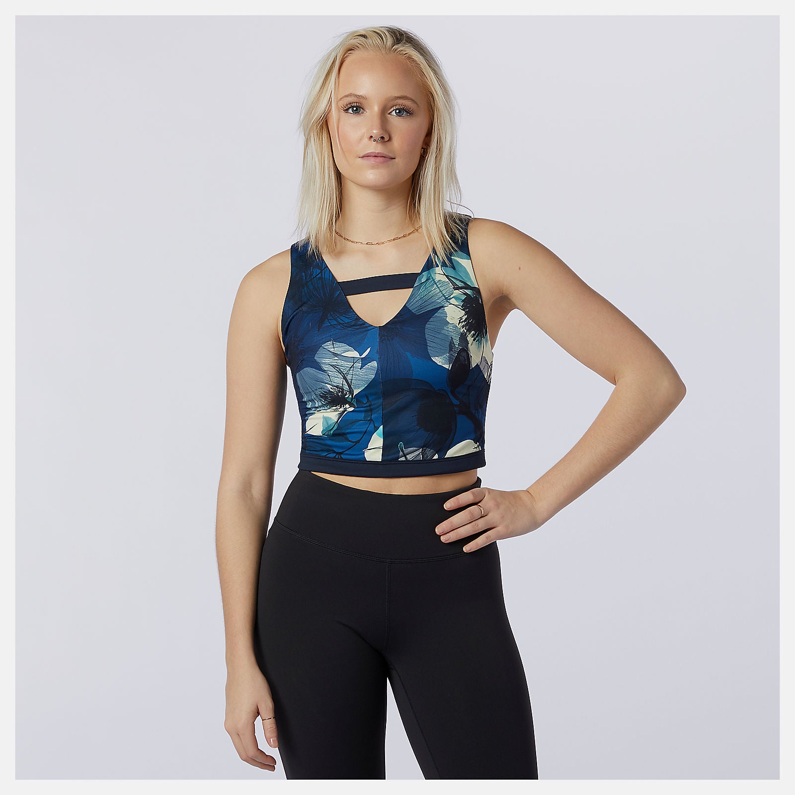 Transform NBSleek Printed Crop Top-Women | New Balance