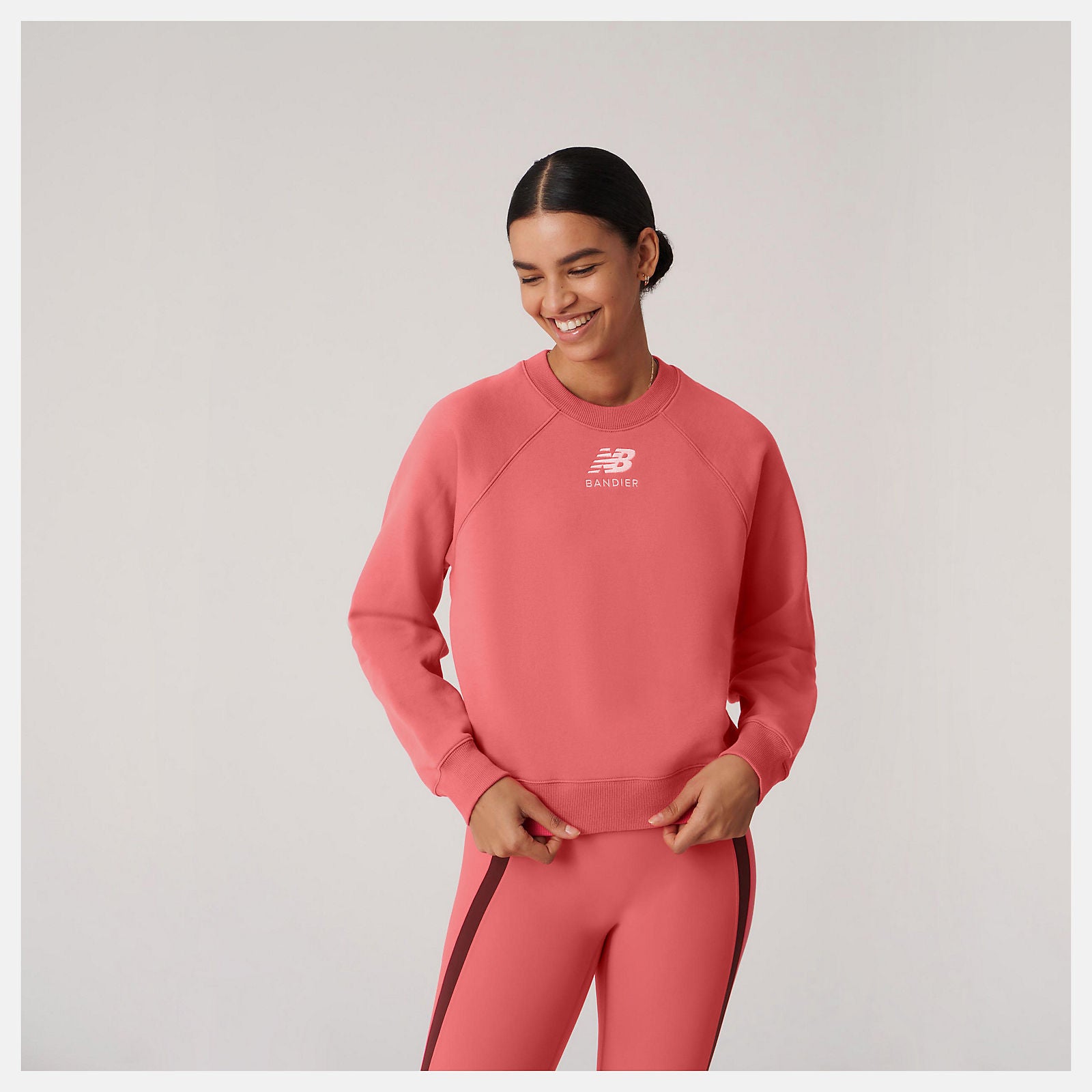 Bandier Fleece Crew-Women | New Balance